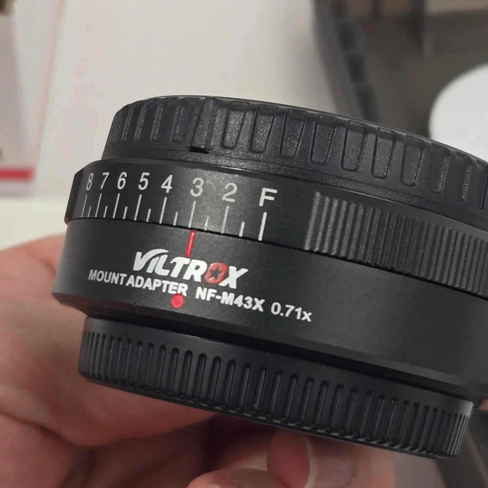Viltrox NF-M43X 0.71x Speed Booster Focal Reducer Nikon F to Micro Four Thirds